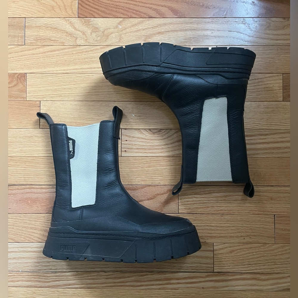 Puma Mayze stacked Chelsea boots - Picture 5 of 9